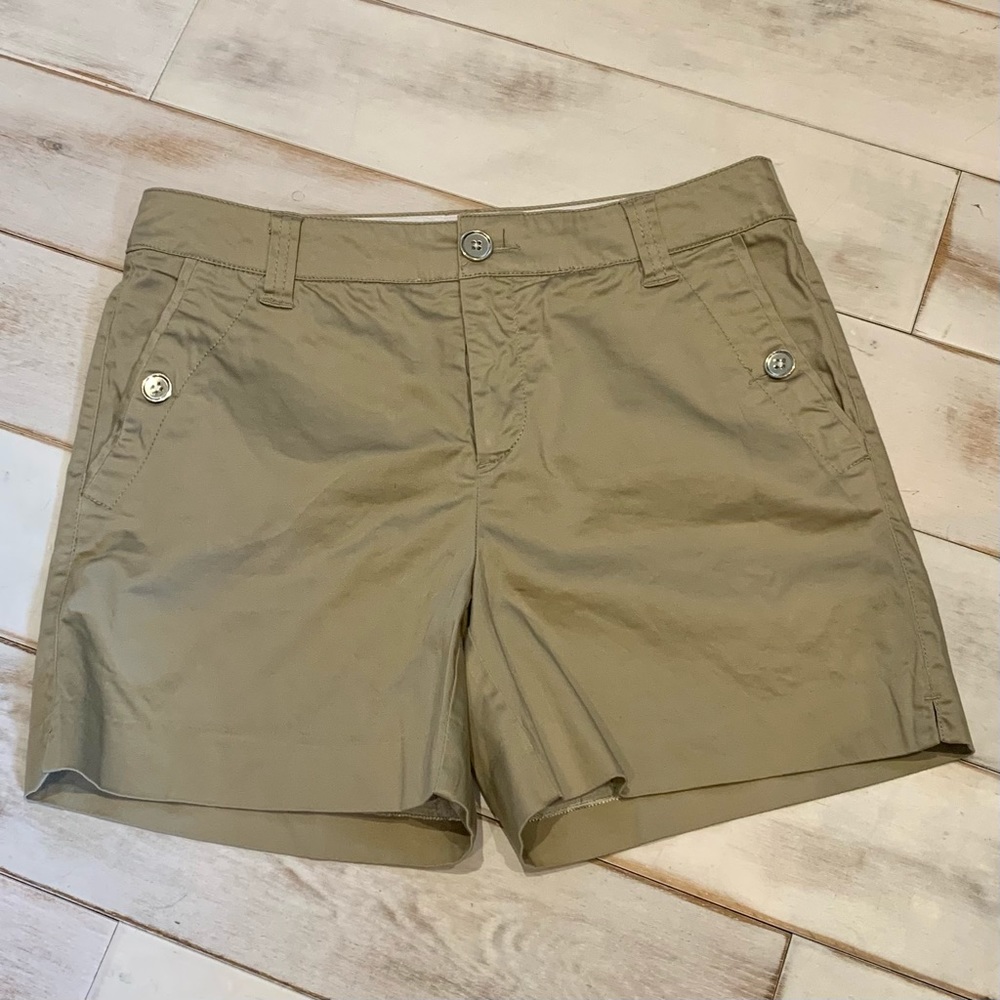 Flattering NOT your typical stiff twill shorts